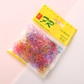 Colorful TPU elastic hair bands in macaron shades for girls ponytails and hairstyles - Soft Multicolor (200PCS)