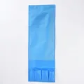 Organizer sospeso blu con quattro tasche per riporre oggetti su letto o divano - 94*32cm / Blu