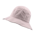 Zartrosa Fischerhut aus Baumwolle mit Wellenrand für Sonnenschutz und Freizeit im Freien - M (56-58cm) / Rosa