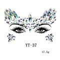 Holographic acrylic face rhinestones set for party makeup featuring style YT-37 - YT-37
