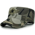 Berretto militare mimetico da uomo con ricamo U.S. Airforce in colori stile giungla - Stile Ricamato Mimetico Completo / Camouflage