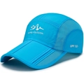 Blue quick-dry outdoor mountain hat with mesh sides and UPF 50+ sun protection feature - Adjustable / Sky Blue