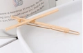 Elegant gold metal hair clip with a minimalist geometric cross X-shape design for women - Cross X-Shape / Silver