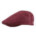 Outdoor sun protection quick-dry flat cap in burgundy with subtle camouflage pattern - Burgundy