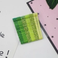 Set of glitter metal bobby pins with green gradient finish on decorative card - Glitter Fruit Green