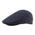 Quick-dry navy blue camouflage beret cap for outdoor sun protection with side logo - Navy Blue