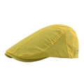 Quick-dry outdoor sun protection beret in bright yellow with side printed logo - Yellow