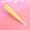Creative yellow corn-shaped ballpoint pen for students and office stationery - Corn