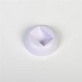 White plastic semi-sphere base stand for floating display box with size 20 marking - White Base