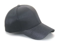 Casquette de baseball noire à la mode avec une visière pailletée unique pour femme - Noir