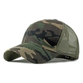 Berretto mimetico da baseball con rete verde e cinturino regolabile per outdoor - Taglia unica / Verde Militare della Giungla