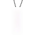 Polished silver stainless steel dog tag necklace with engraved brother quote on chain - Silver BROTHER Necklace