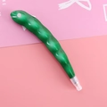 Creative green pea pod shaped ballpoint pen for students and office stationery supplies - Green Bean