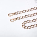 Polished bright gold metal chain strap for handbags with two spring lobster clasps - Oval Link Chain / 125cm / Gold