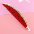 Creative watermelon-shaped ballpoint pen with vibrant red flesh and green rind pattern - Red Watermelon