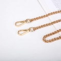 Elegant gold metal braided chain strap with lobster clasps for women handbags - Lantern Chain / 125cm / Gold