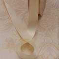 Elegant beige satin ribbon for bridal rhinestone belt with smooth textured finish - Champagne