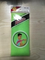 Exfoliating nylon bath towel in neon green color Salux brand mesh washcloth - Green