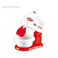 Realistic toy kitchen mixer in red and white with bowl for kids pretend play - Blender