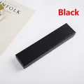 Long black rectangle jewelry box with diamond pattern texture for hairpins and bracelets - 22X5X3cm / Black