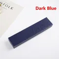 Dark blue rectangular jewelry box with rhombus texture for necklaces and bracelets - 22X5X3cm / Dark Blue