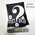 36-inch black latex Gender Reveal balloon weighing 24.5g with boy or girl print - Large Boy or Girl Gender Reveal Latex Balloon