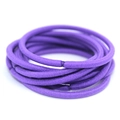 Set of 3mm high elastic purple hair ties for children with seamless woven texture - Medium Purple