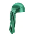 Silky satin durag headwrap in deep purple with extra long tails for men and women - Light Purple