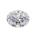 Farbloser Zirkonia-Stein im Ovalschliff mit brillanten AAA-Qualitätsfacetten - 12*16mm / Weißer Zirkon