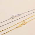 925 sterling silver and gold snake chain necklaces with Italy S925 engraved clasp - Snake Chain