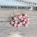 Rosa 12mm künstliche Beeren mit Perlmutt-Effekt für DIY-Handwerk und Wohndekoration - 12mm Perlenrosa