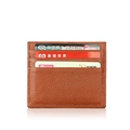 Brown litchi grain leather RFID card holder with multiple slots and anti-theft function - KB31 Multi-slot / Brown
