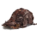3D blad camouflage jachtpet met realistische bionische bladeren voor buitenactiviteiten - Verstelbaar / Ronde Kroon Koffie