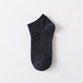 Dunkelgraue Baumwoll-Füßlinge für Herren und Damen mit feiner Strickstruktur - Socken Ohne Verpackung / Marineblau