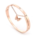 Rose gold butterfly charm bracelet with white zircon accents and delicate chain detail - Rose Gold Butterfly Tassel Bracelet