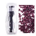 Dark red 1.1mm micro nail art rhinestones in a crystal bottle for DIY decoration - 3000pcs/Bottle / 1# Grape Purple