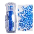 Micro diamantes azul real de 1,1 mm para uñas en una botella de cristal geométrica - 3000pcs/Botella / 17# Azul Claro