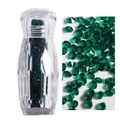 Micro diamantes de imitación verde esmeralda para uñas en frasco con relieve para manicura - 3000pcs/Botella / 16# Verde Oscuro