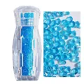 Micro diamantes de 1,1 mm azul cielo en frasco de cristal para arte de uñas DIY - 3000pcs/Botella / 24# Azul Lago