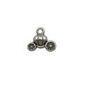 Silver pumpkin carriage alloy charm for DIY bracelets and jewelry making - Pumpkin Carriage 12x13mm / Tibetan Silver