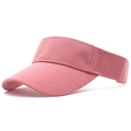 Pink sun visor baseball cap in high-density cotton twill fabric for outdoor sun protection - Adult / Light Pink