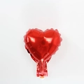 5 inch glossy red heart shaped aluminum foil balloon for wedding and birthday party decor - Heart / Red