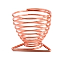 Roségoldener spiralförmiger Schwammhalter aus Metall mit stabilem Dreiecksfuß für Make-up - Dreieck Roségold