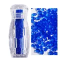Micro diamantes de cristal azul oscuro de 1,1 mm para uñas en frasco facetado - 3000pcs/Botella / 9# Azul Real