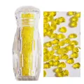Cristales de uñas amarillo brillante de 1,1 mm en un frasco transparente tallado - 3000pcs/Botella / 25# Amarillo Limón