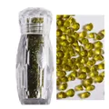 Micro diamantes de imitación verde oliva 1,1mm en frasco para decoración de uñas DIY - 3000pcs/Botella / 19# Verde Oliva