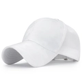 Witte camouflage baseballpet met ademend gaas en een verstelbare metalen gesp aan de achterkant - Wit