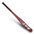 Aluminum alloy red baseball bat with black grip tape for sports training and protection - 25 Inch / Red