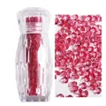 Micro diamantes de imitación rosa roja de 1,1 mm en frasco para diseño de uñas - 3000pcs/Botella / 6# Rosa Rojo
