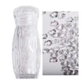 1.1mm clear nail micro rhinestones set in a diamond-faceted crystal glass bottle - 3000pcs/Bottle / 7# White
